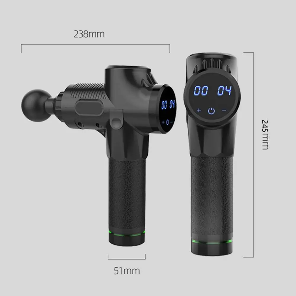 Массажер для мышц с ЖК-дисплеем инструмент глубокого массажа снятия боли в