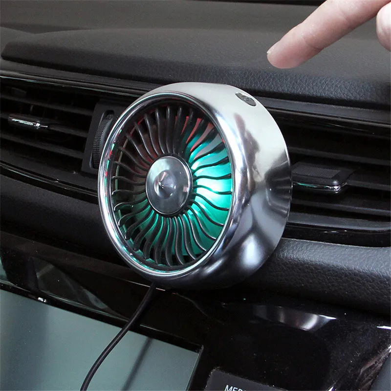 Электрический автомобильный вентилятор 3 скорости регулировка USB двойная