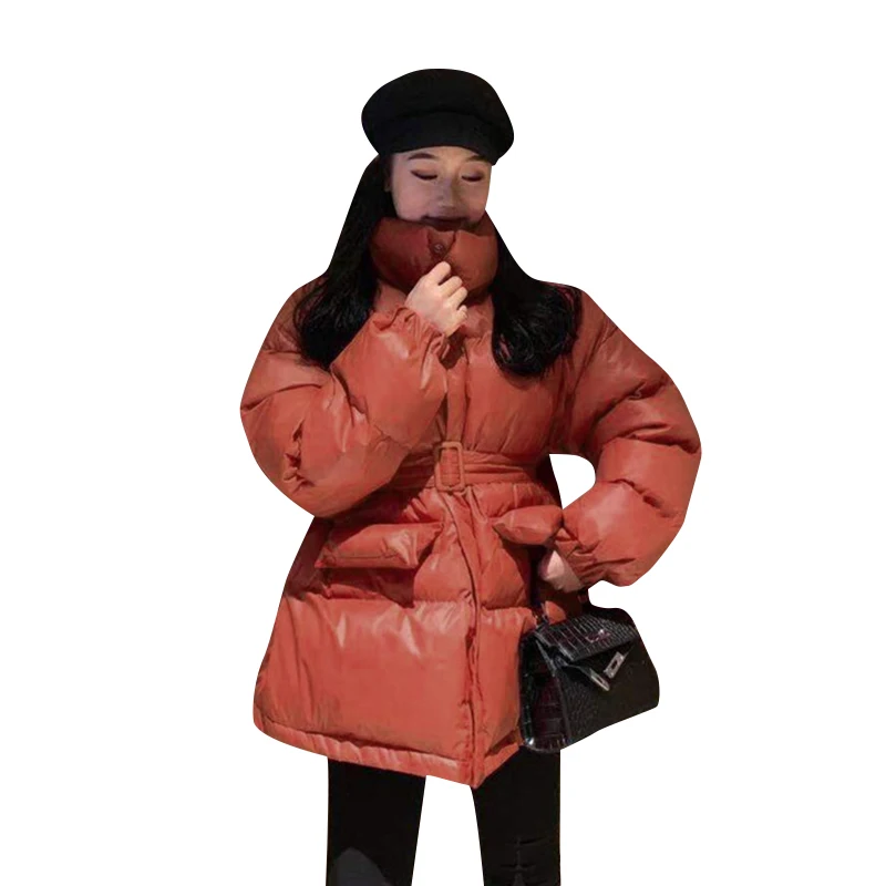 Шикарное короткое пальто для женщин с капюшоном пекарня большой размер зимнее