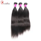Пряди бразильских прямых волос для наращивания, 100% натуральных волос Реми, прямые пучки черного цвета, волнистые волосы 8A 10-36 дюймов