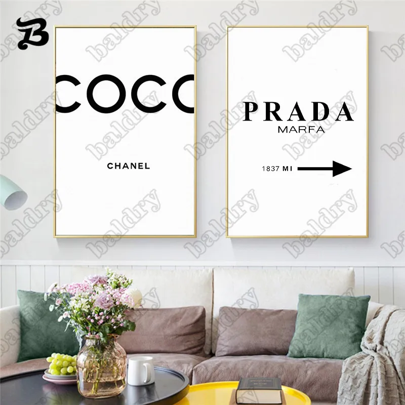 

Nordic Fashion Canvas Painting Perfume Bottle High Heels Wall Art Prints Posters Modern Wall Pictures for Living Room Home Decor