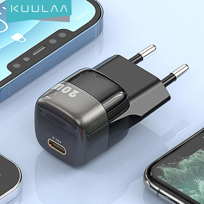  Устройство для быстрой зарядки KUULAA PD, 20 Вт, USB C, для iPhone 12 Max 12 Pro 11 XS X 8 Plus, зарядное устройство PD для iPad Air 4 iPad 2020 Mini Pro 
