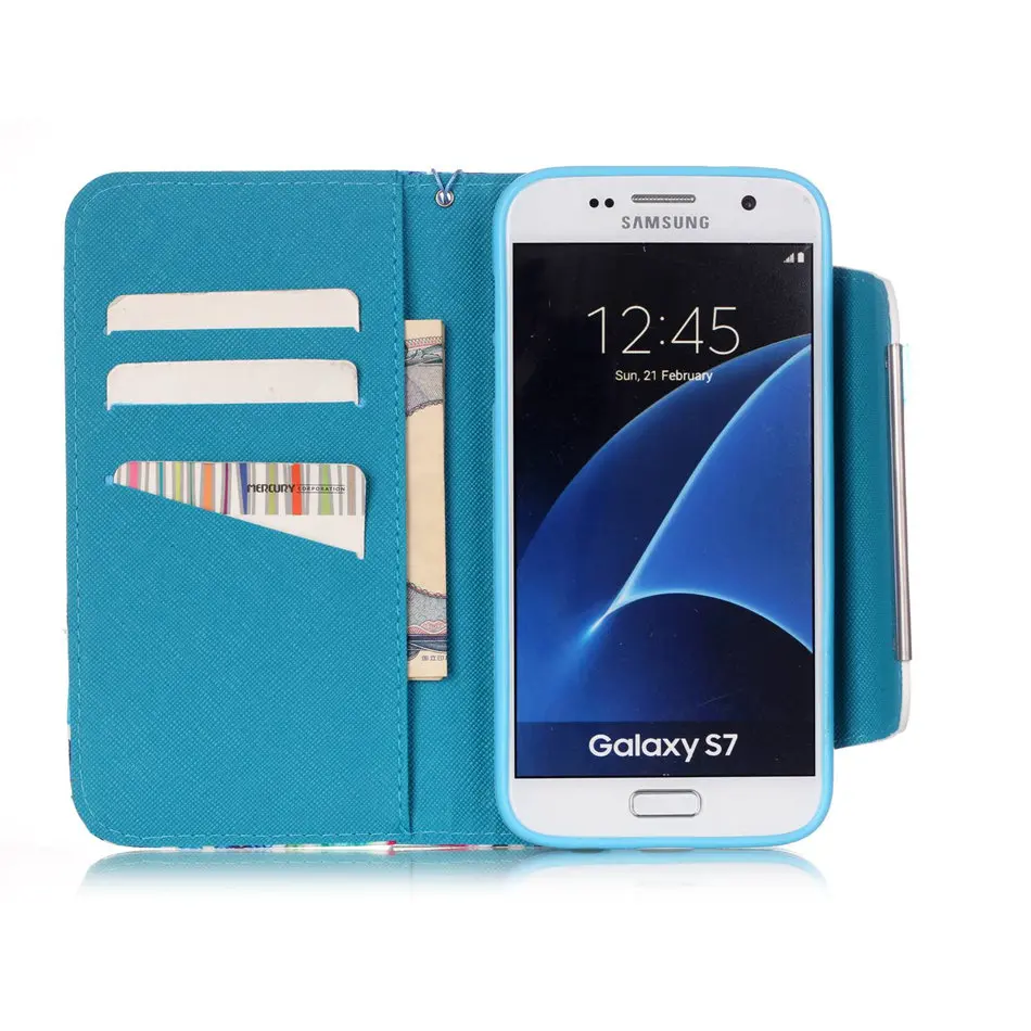 Cute Pony Tower Case For Samsung Galaxy S7 S6 Edge S5 S4 J5 Core Grand J2 Prime G530 A310 i9060 Fundas Flip Leather Capa P03G |