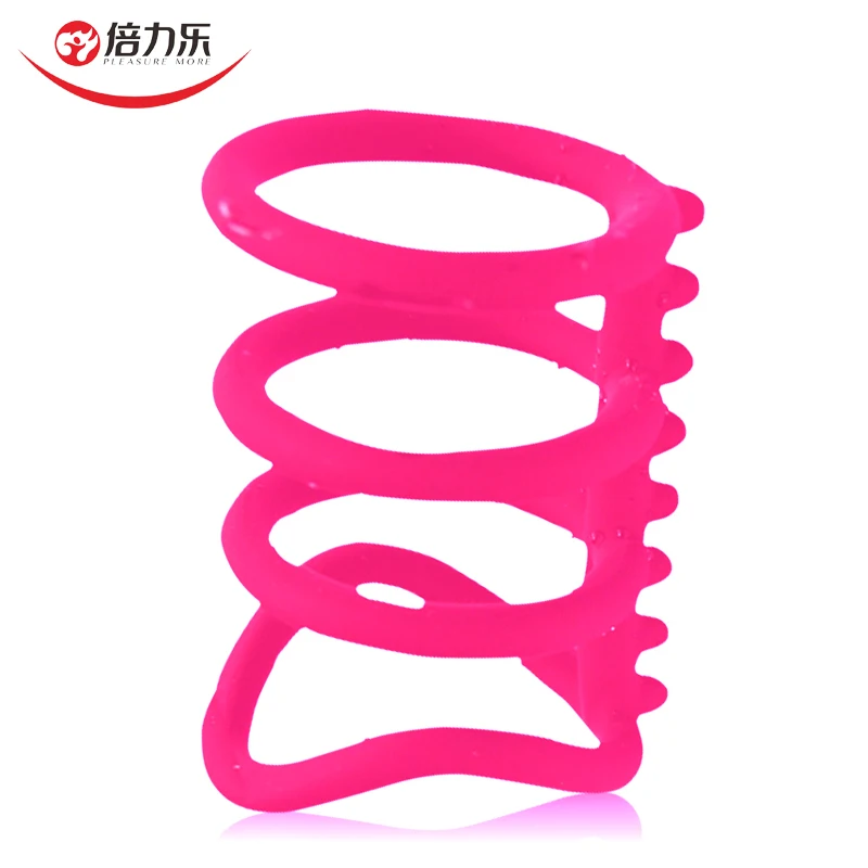 Многоразовые 4 Кольца для пениса кольцо с задержкой удлинитель эякуляция