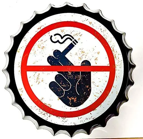 

Настенные знаки в виде свиньи, искусственная кожа, не курить, крышки для бутылок, ретро металлический жестяной знак, ручная работа, Декор для...