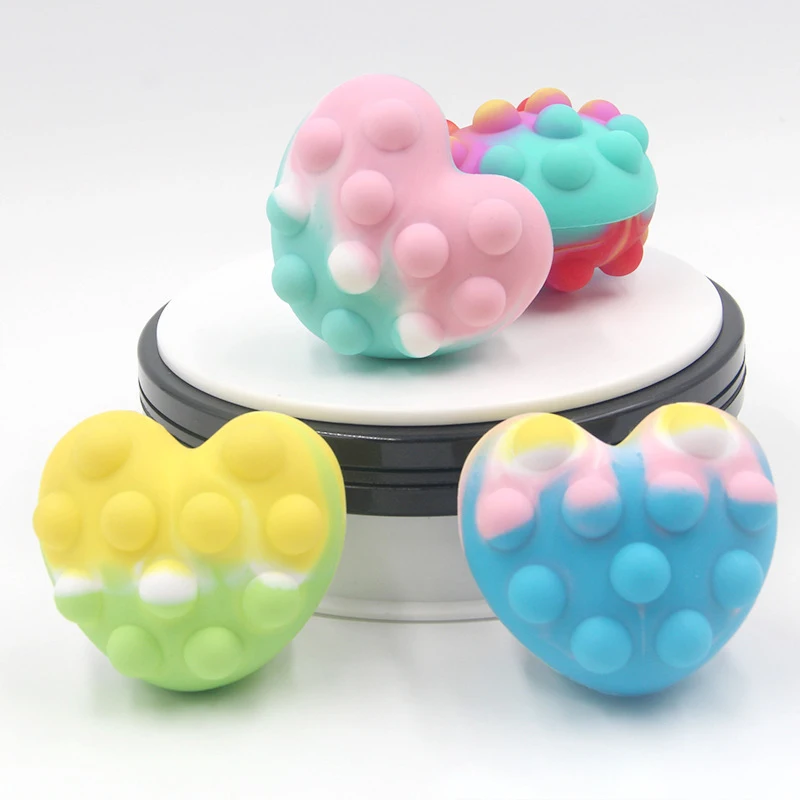 

Pop It 3D Love Silicone Decompression Squishy Squeeze Bubble Ball Popit Fidget Toys Finger Press Antistress Dimple Kids Toy