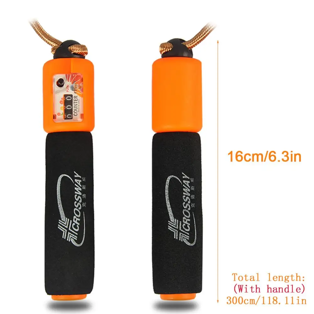 118 &quotСкакалка со счетчиком Регулируемая Скакалка без спутывания плетеная