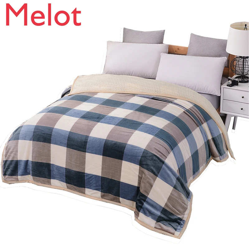 

Thickened Blanket Coral Flannel Thermal Bed Sheet Blanket blanket flannel blanket blanket cashmere plaid tapestry