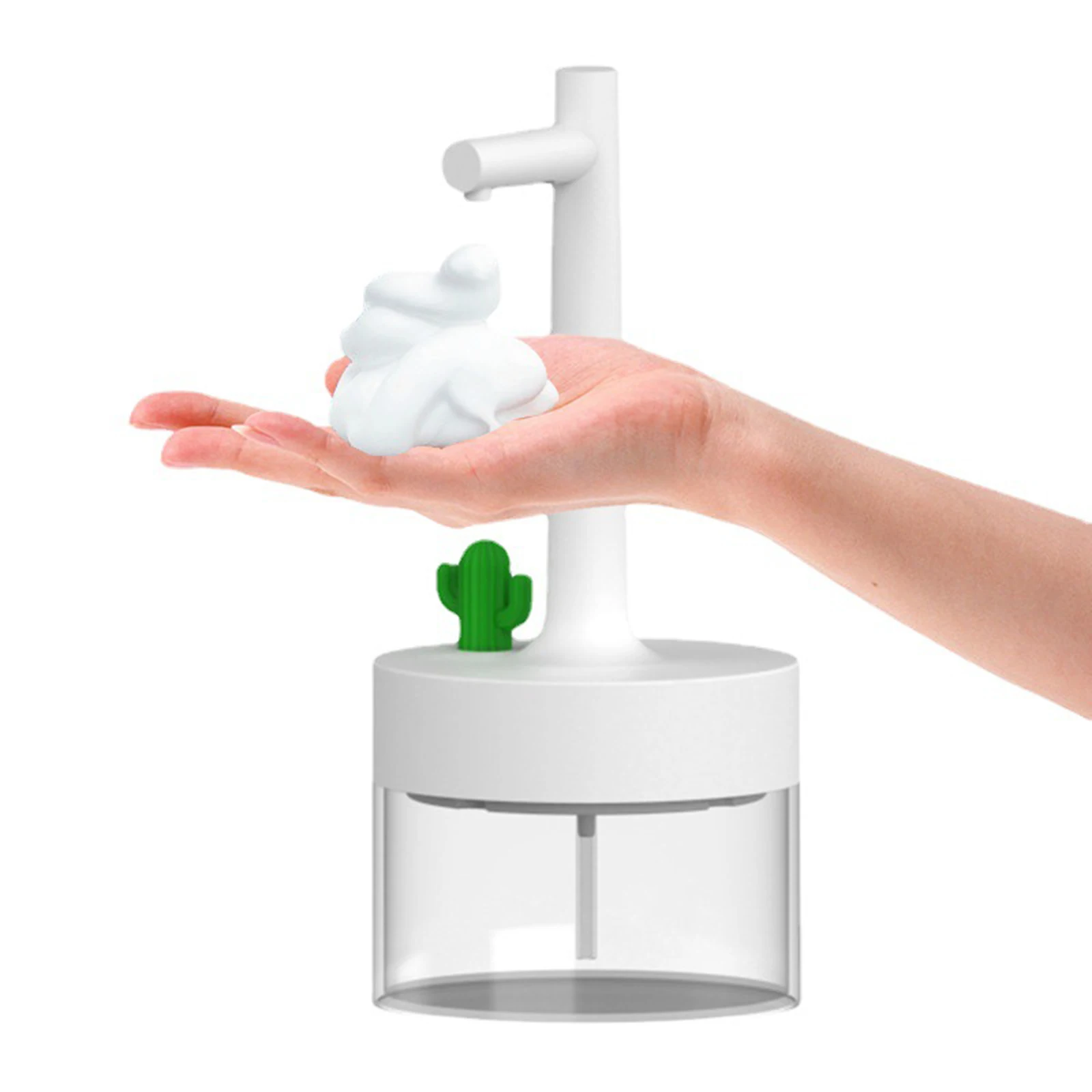 

Automatic Soap Dispenser 350ml Touchless Foaming Soap Dispenser Infrared Sensor with Adjustable Foam Volume for Home Office