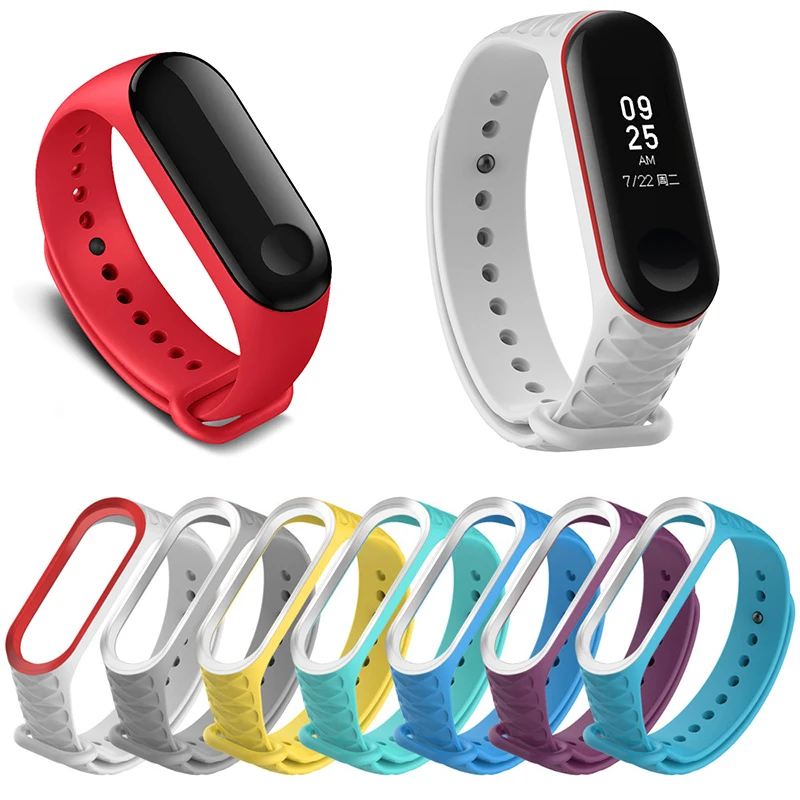 Ремешок силиконовый для смарт часов Xiaomi MI Band 4 3|Ремешки часов| |