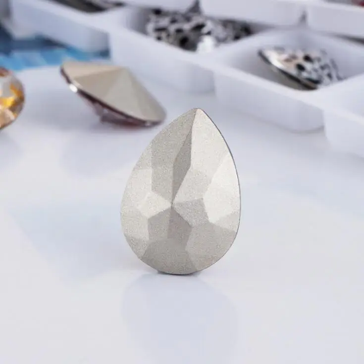 Новый цвет Хрустальная серебряная патина больше размеров стекло K9 кристальная