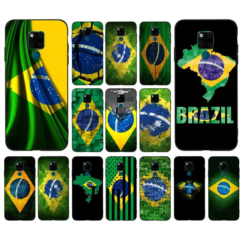 

MaiYaCa Brazil Brazilian flag Phone Case for Huawei Mate 20 10 9 40 30 lite pro X Nova 2 3i 7se