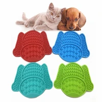 portable pet licking mat anxiety relief dog lick pad cup bowl transfer plate dog slow feeder silicone pet cat bath products drop