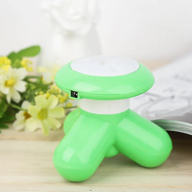 green Мини электрическая волновая Вибрация Массажер USB Батарея массаж всего тела шеи талии спины плеча массаж Электрический - Цвет: green
