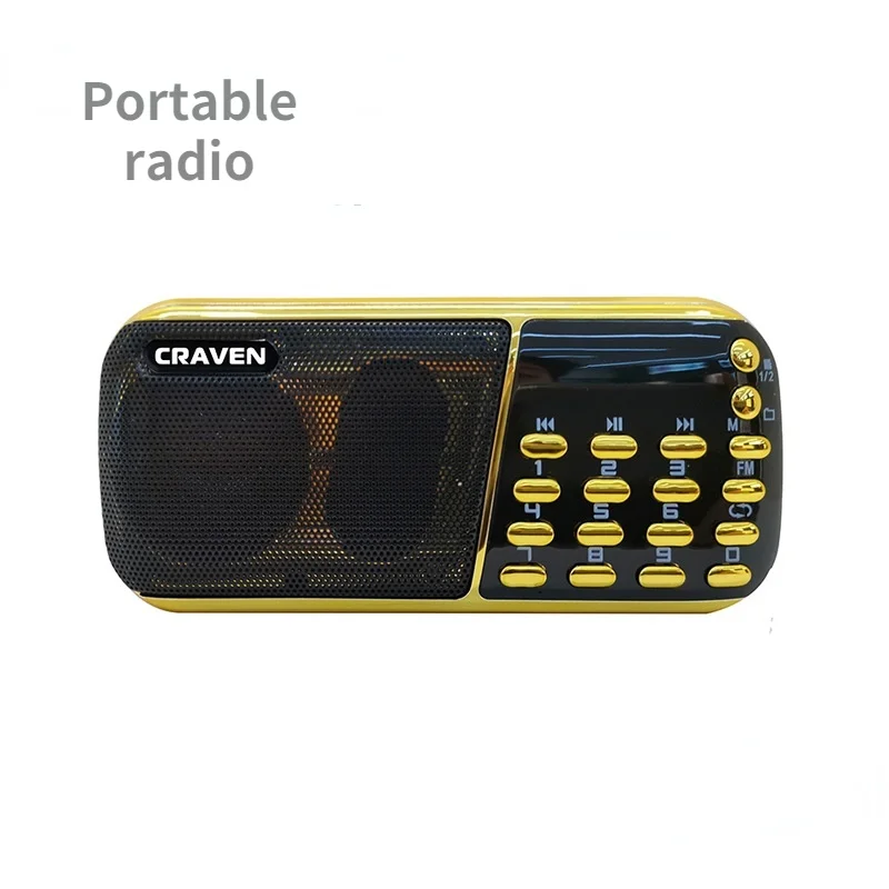 

Popular Universal subwoofer portable radio mini mp3 format player speaker supports TF Card / U disk / USB interface playback