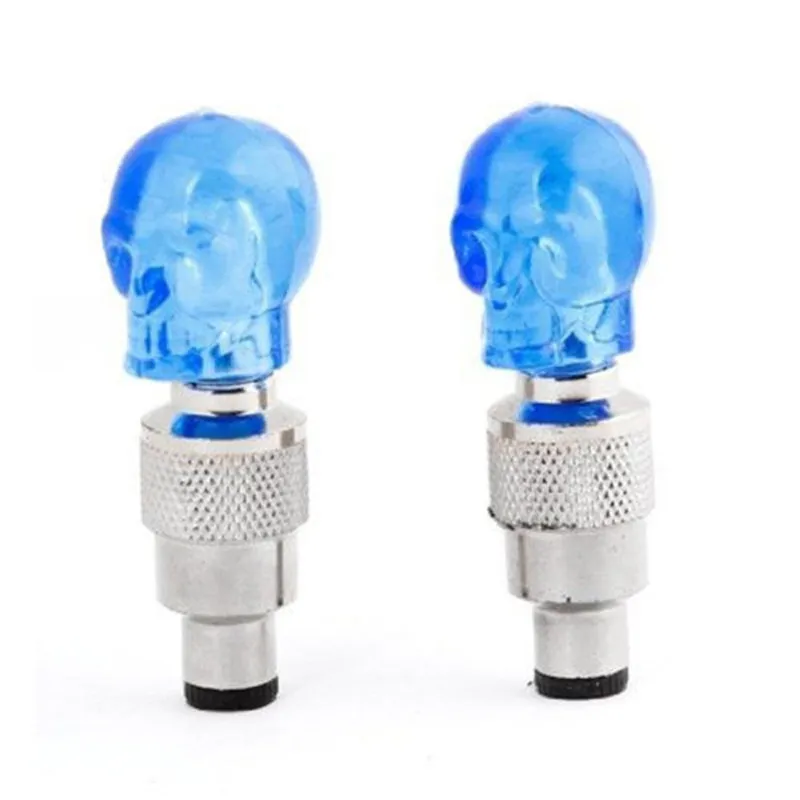 2018 2 шт. шапочка клапана в форме черепа светильник ПА для колесных шин лампа