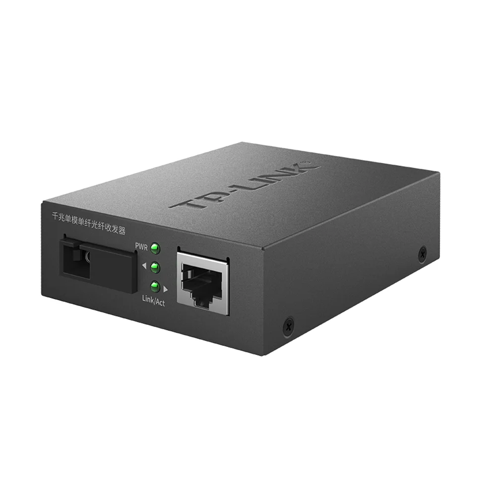 2PCS TP-Link TL-FC311A-3+TL-FC311B-3 SM Gigabit Fiber Transceiver 1 Light 1 Electric 3KM RJ45 Fiber Media Converter 1310/1550nm