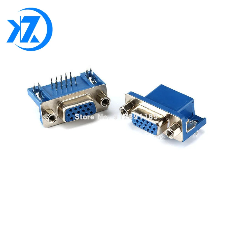 5 шт. DB15 DR15 гнездовой разъем для монтажа печатной платы прямоугольный D-Sub 3 ряда