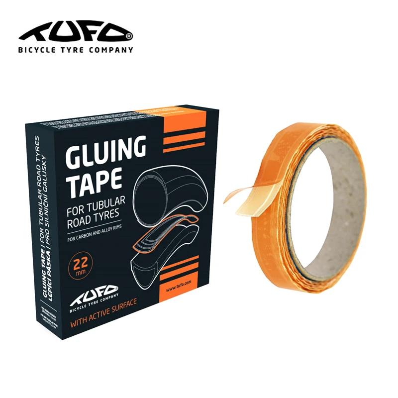 TUFO Gluing Tape Double-sided Tubular Gluing Tape for 700C Road Bike Tubular Tyres Carbon or Aluminium Alloy Rim