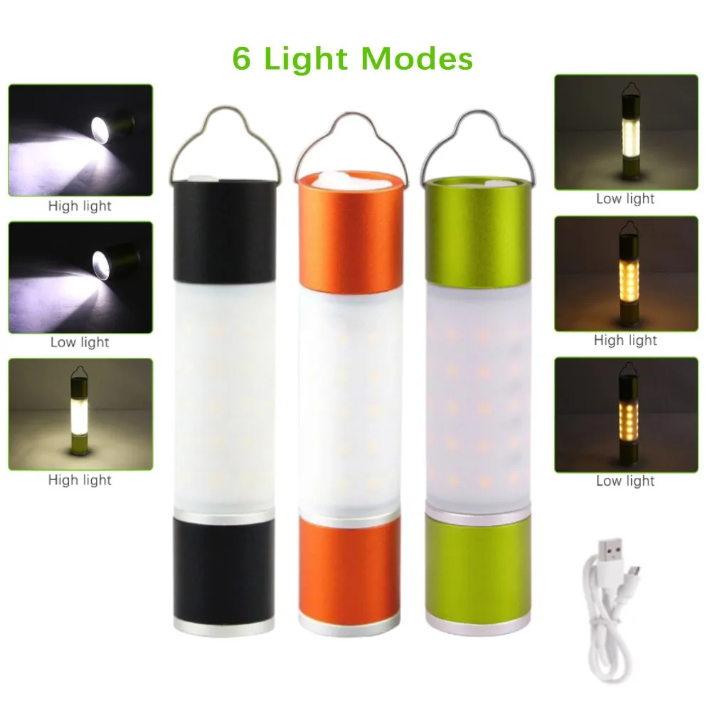 

5/4/3/2/1 шт. USB Перезаряжаемый подвесной фонарик, масштабируемый светодиодный фонарик из алюминиевого сплава, фонарь для кемпинга, палатки, лам...