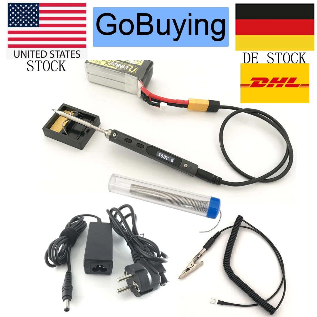 24V Оригинальный мини TS100 Портативный паяльник цифровой OLED Дисплей Регулируемый