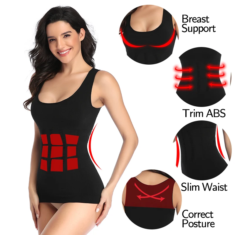 Женское Утягивающее боди нижнее белье бюстгальтер с подкладкой топы