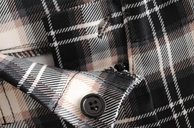 Женские клетчатые брюки осень 2019 Новая мода ремень Harmen дно свободный стиль