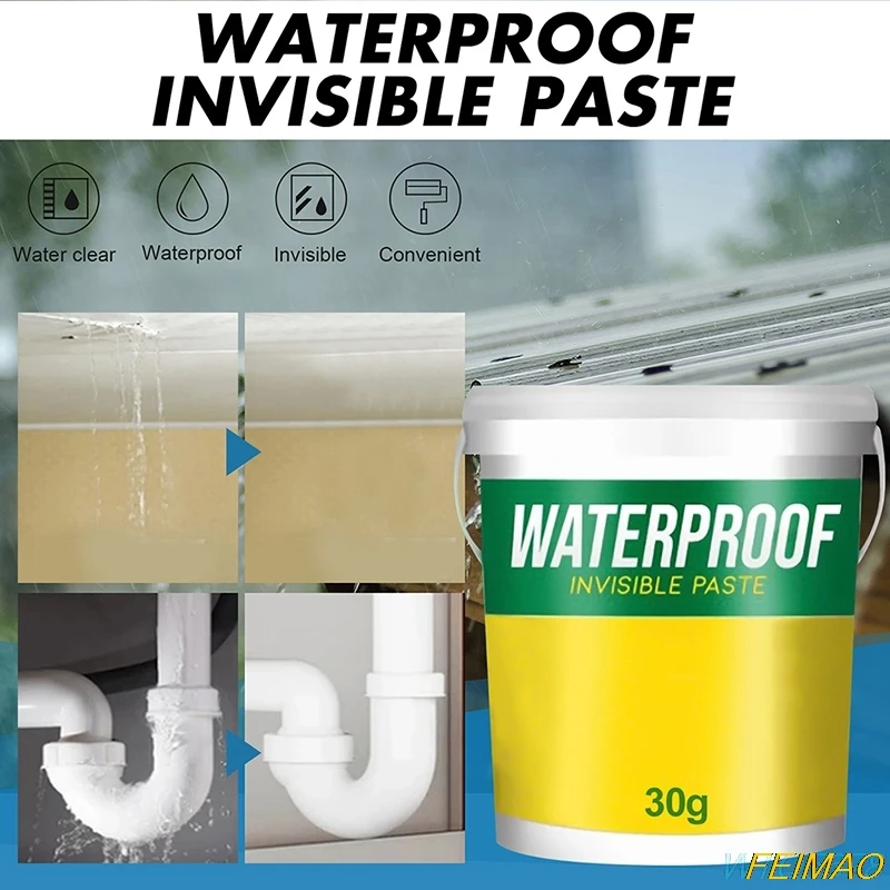 

Waterdicht Onzichtbare Pasteable Waterbasis Anti-Lekkage Agent Super Sterke Kit Tegel Trapping Reparatie Lek-proof Lijm