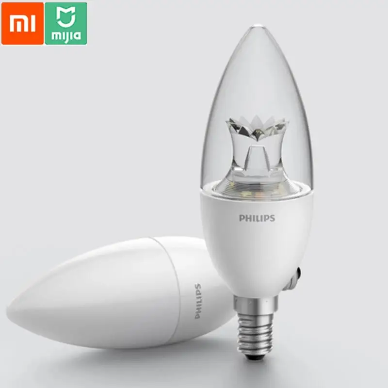 Светодиодная лампочка Xiaomi smart E14 белый и теплый свет для умного дома беспроводное