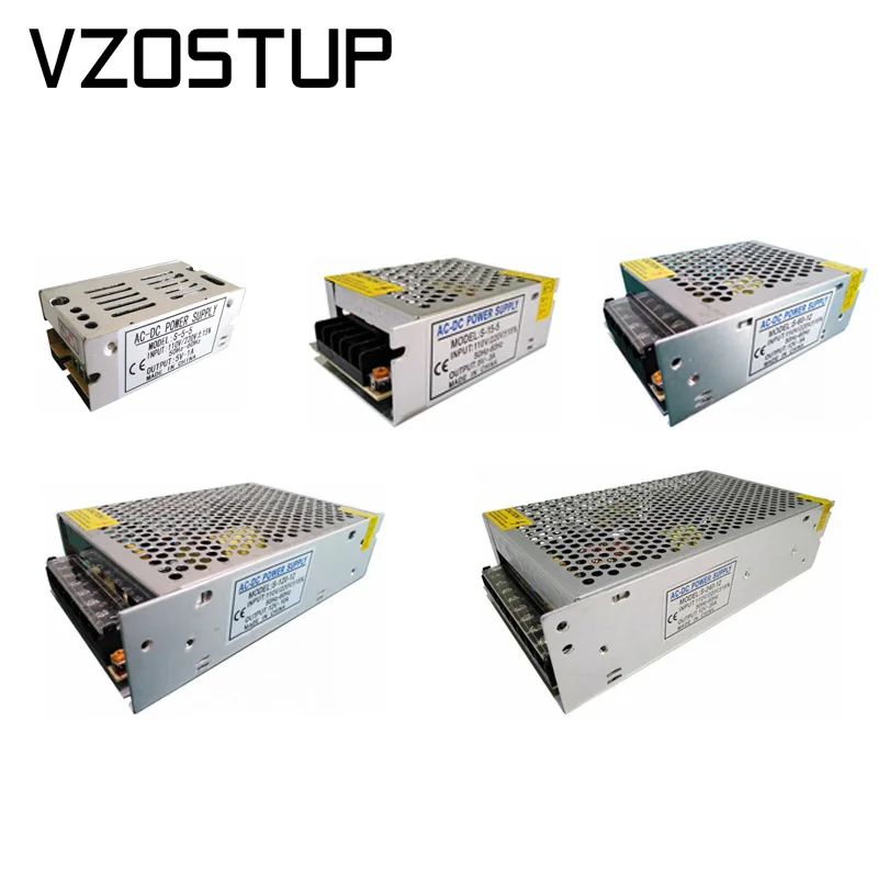 

110V 220V Converter 5V 12V 24V DC Switch Adapter Driver Power Supply1A 2A 3A 5A 10A for Monitoring Transformer LED Strip Light