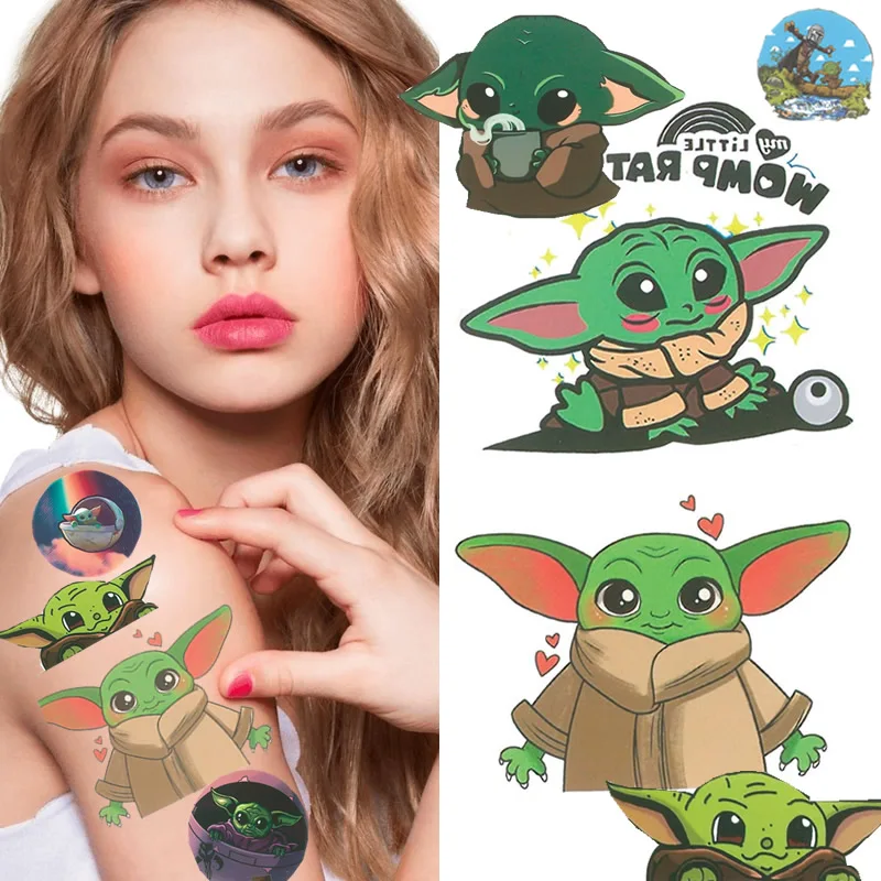 Детские йода Временные татуировки хной Sticker5/10/15 шт. Комплект постельного белья