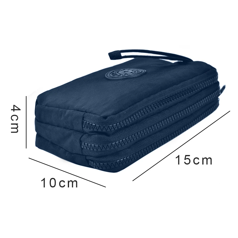 geestock women wallets 3 layer wallet for women purse clutch phone coin pouch canvas cards id keys money bags makeup pocket free global shipping