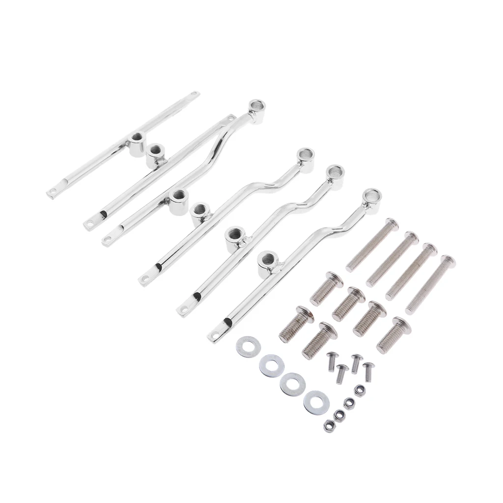 

UNIVERSAL CHROME MOTORCYCLE REFIT SADDLEBAG SUPPORT BAR BRACKET FOR HONDA