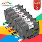 6 шт., 12 мм, белая этикетка TZ TZ-231 TZ231 для Brother tz 231, ламинированные ленты, совместимые с Brother PT D210, H110, D600, производитель этикеток