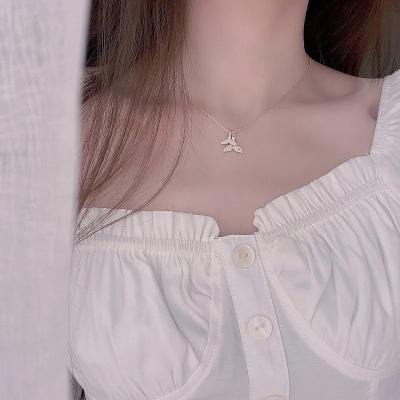 Женское ожерелье с подвеской хвост русалки|Подвески| |