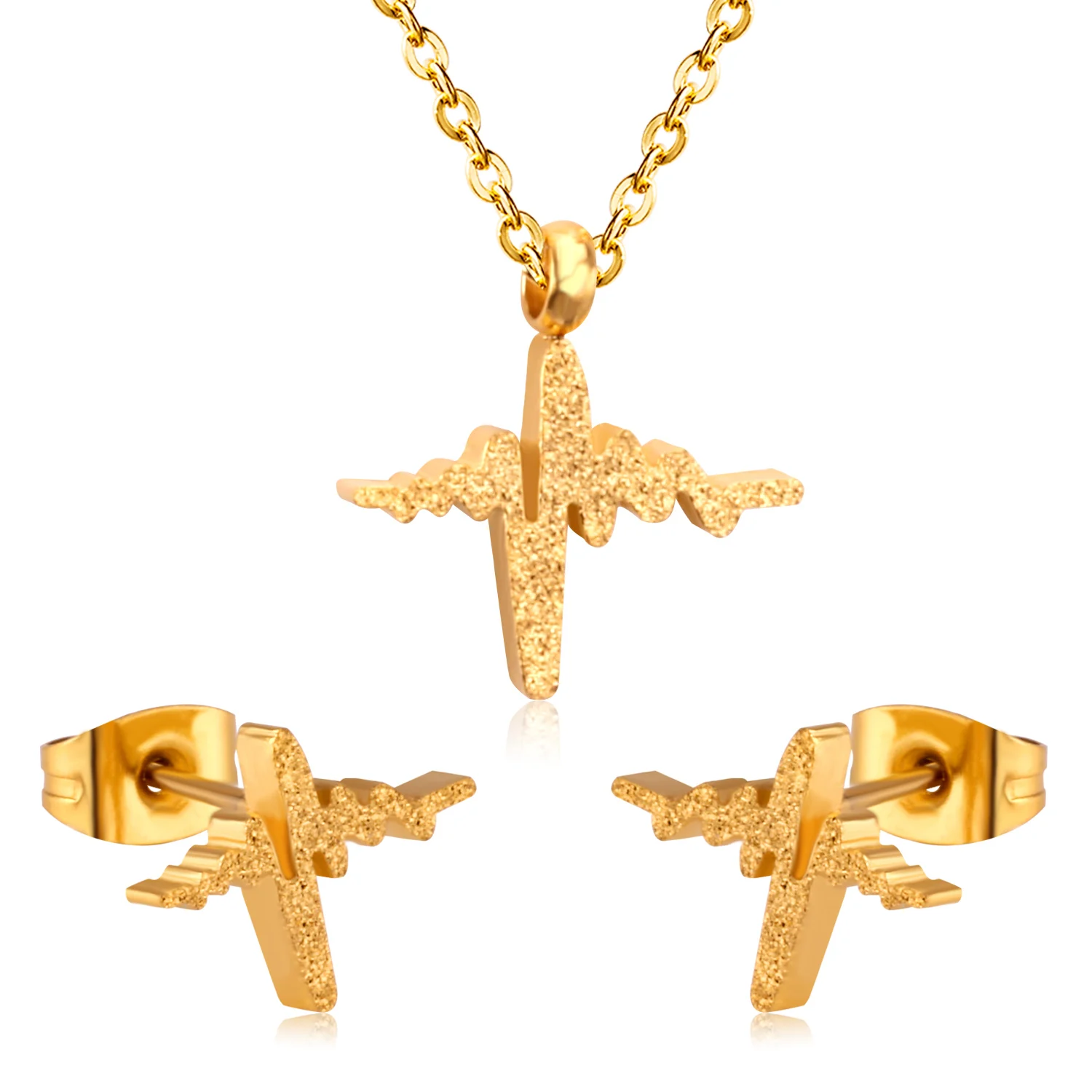 LUXUKISSKIDS лидер продаж ювелирные наборы из нержавеющей стали модное ожерелье