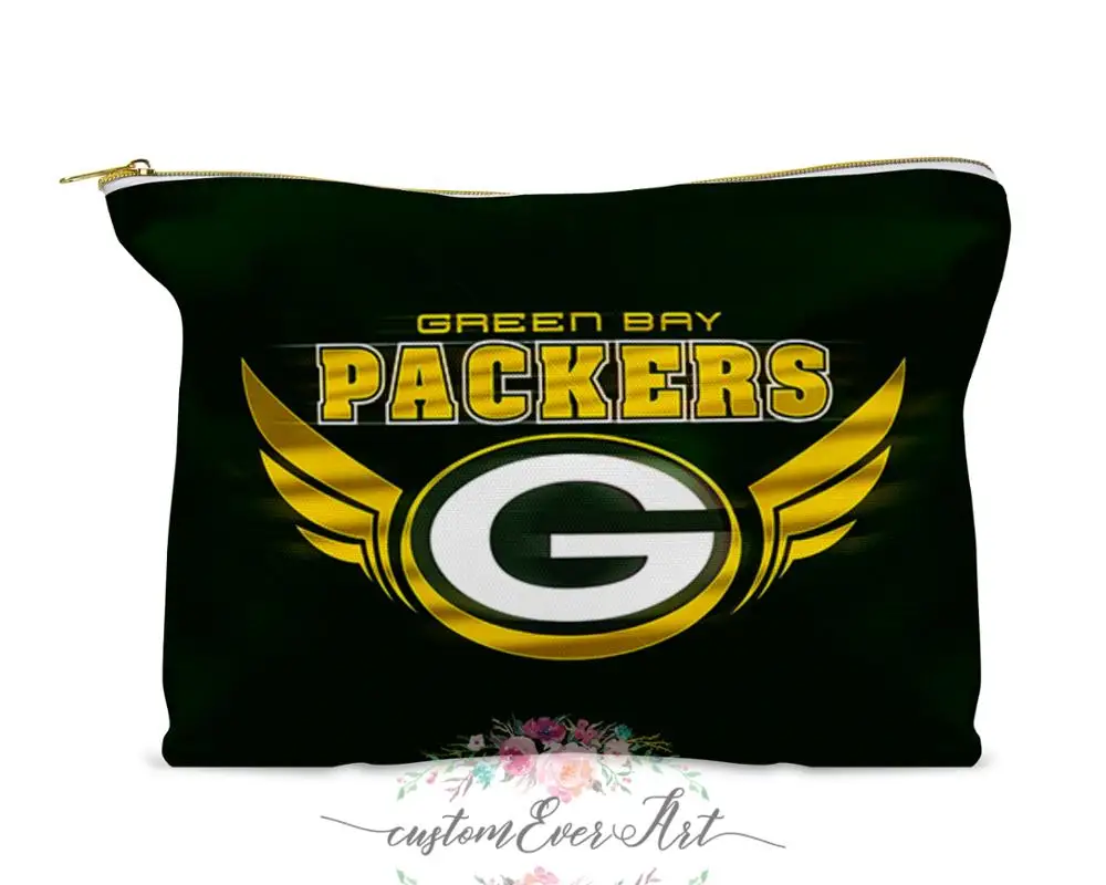 Green Bay упаковщик косметическая сумка, косметическая сумка косметичка для макияжа симпатичная дорожная сумка для женщин подарок