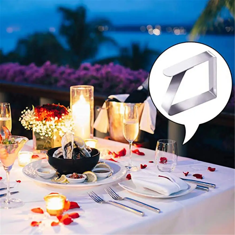 8 шт Нержавеющая сталь Скатерти зажим свадебные Променад покрытие стола