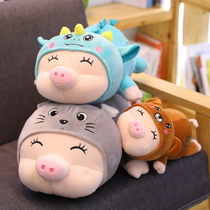 1 шт. 30 см Kawaii Мягкая игрушка &quotпоросенок&quot Мультяшные Плюшевые игрушки