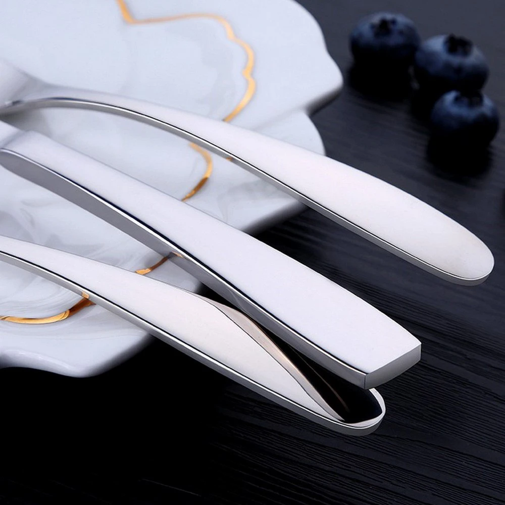 

12pcs/se Knife and Fork Set Western Steak Food Temptation Style Western Food Dessert Cutlery Tableware Dinner Steak Knife Spoon