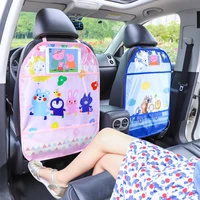 baby cartoon car seat back protector car organizer tablet stand hanging bag car storage holder kick mat baby care accessories