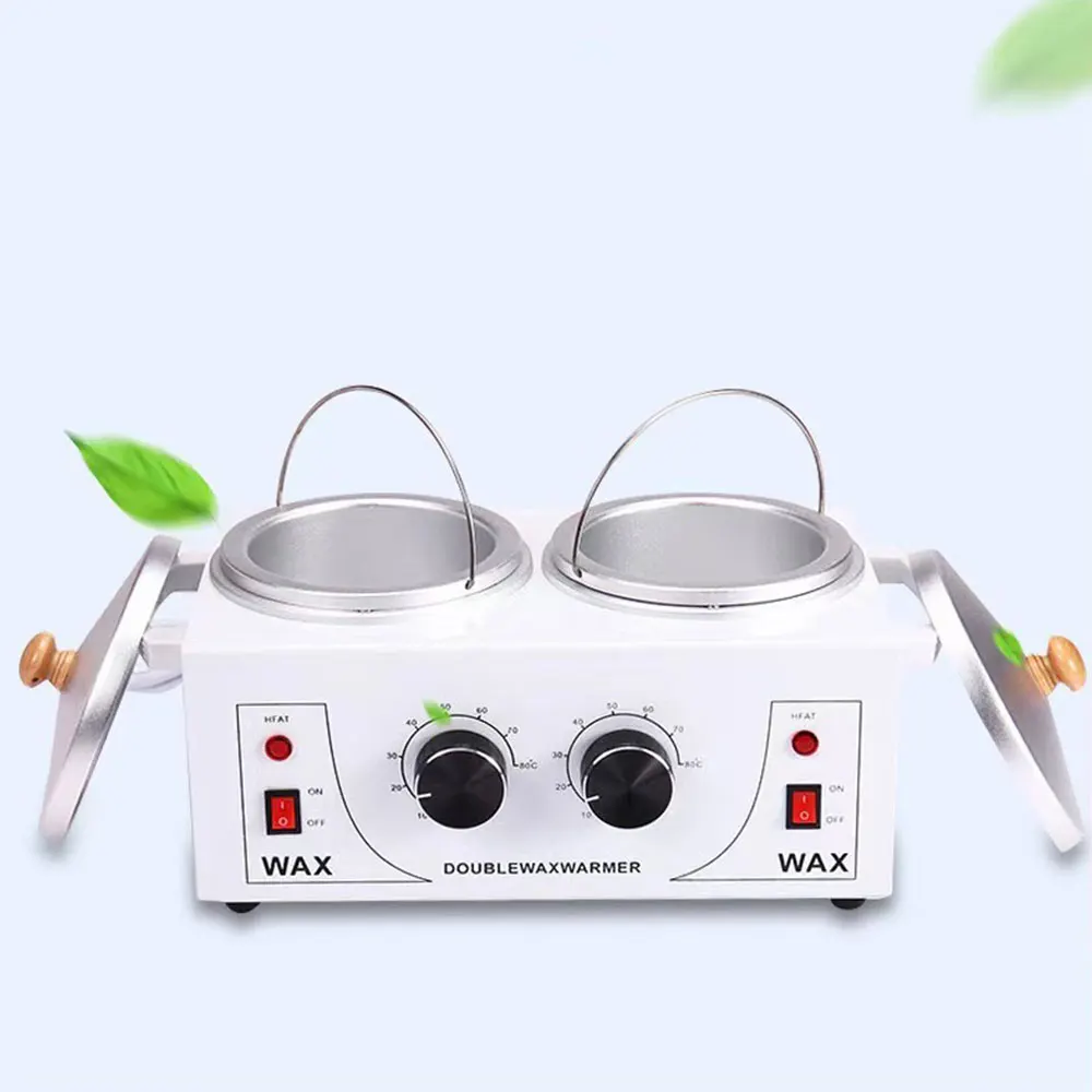 Двойной восковый нагревательный аппарат для удаления волос Thermostat Body Care Hair Removal Tool SPA