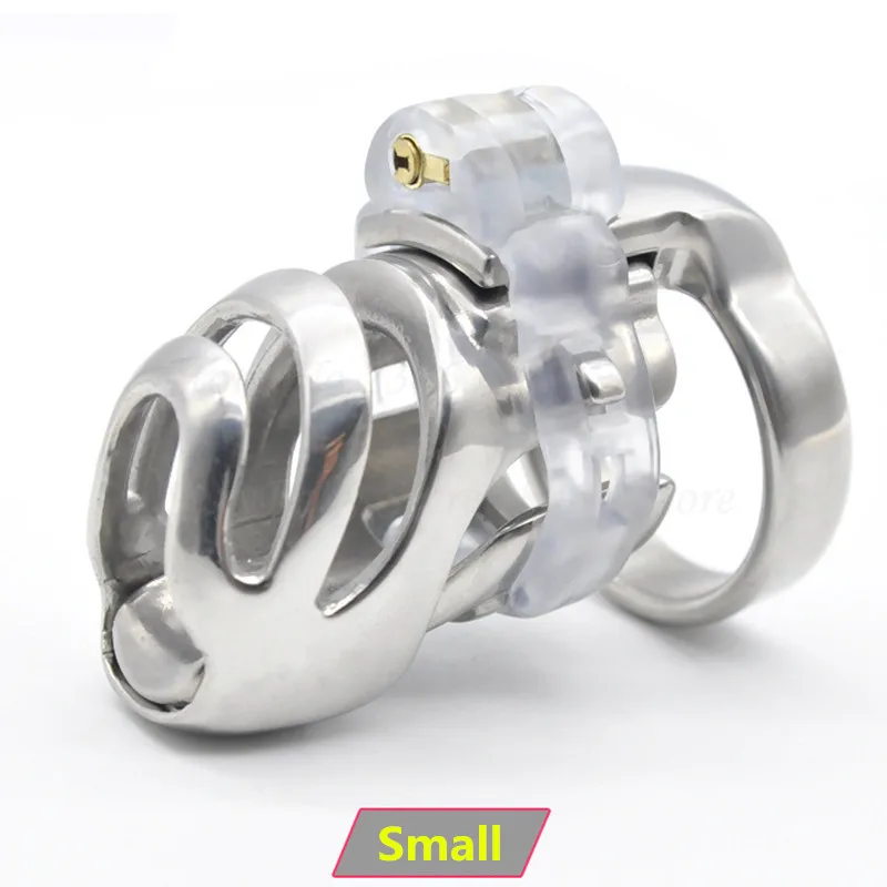 Небольшой мужской Пояс верности из нержавеющей стали 316L клетка на член кольцо