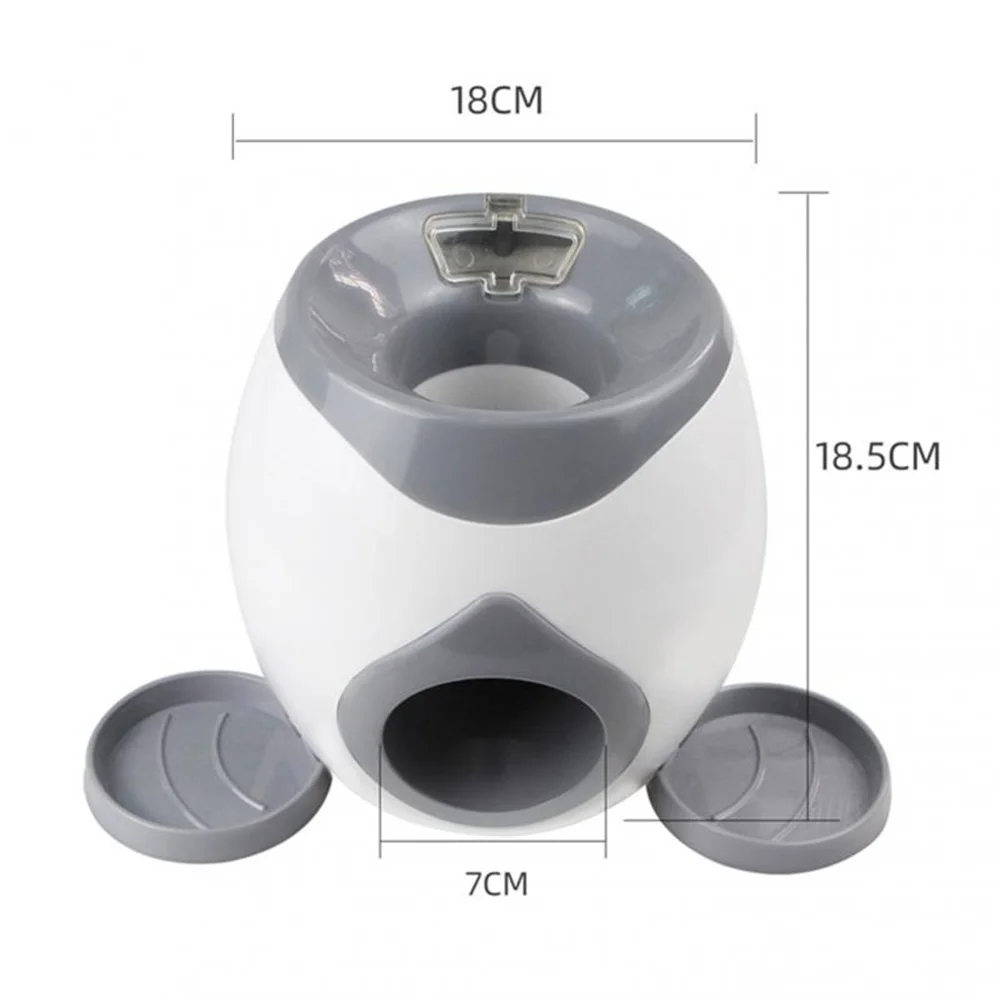 

1PC Pet Ball Launcher Dog Toy Tennis Food Reward Double Hole Machine Feeder Intelligent Interactive Feeding Leaker Pet Supplies