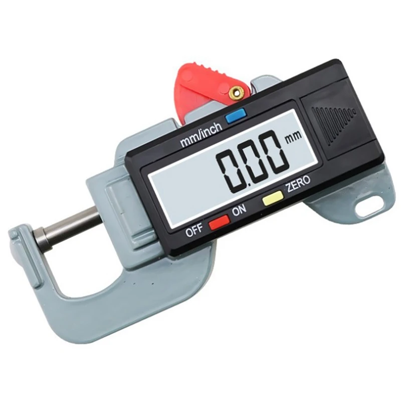 

Precise Digital Thickness Gauge Meter Tester Micrometer Lateral Thickness Gauge for Leather Steel Plate Cloth 0-12.7 mm