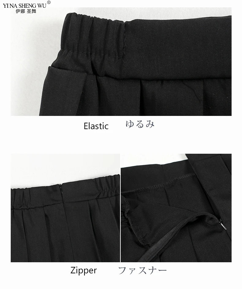 Japanese School Uniforms for Girls Solid Color COS Pleated JK Skirts Black Grey High Student Academy Style Bottoms | Тематическая