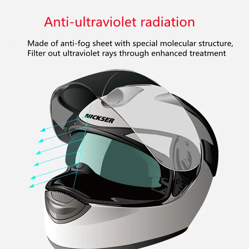 

Motorcycle Helmet Lens Transparent Rainproof Film Anti-fog Film General helmet film For K3 K4 AX8 LS2 HJC MT Helmet