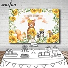 Sensfun новый дизайн лесной вечерние фон для фотосъемки дерево цветы Животные изображением героев мультфильма 