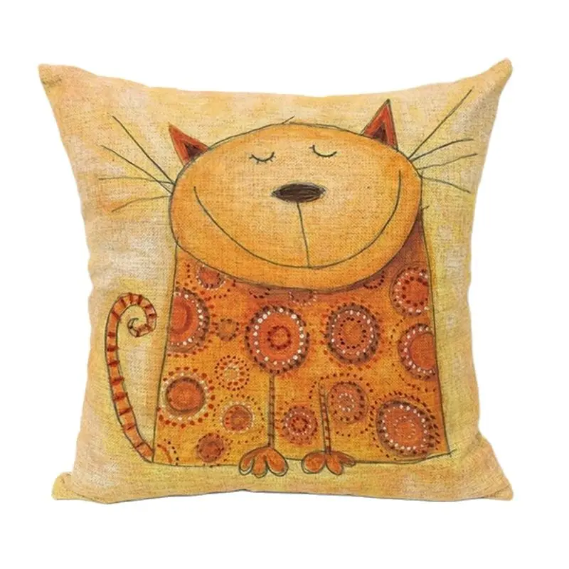 Чехлы для автомобиля магазин наволочка чехол Мультяшные цветные кошки домашний