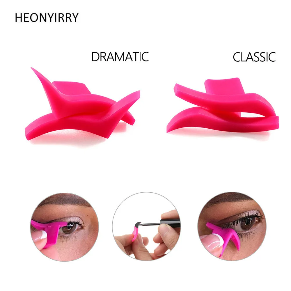 2 шт. подводка для глаз штамп макияжа форма крылья легко носить жидкая Черная